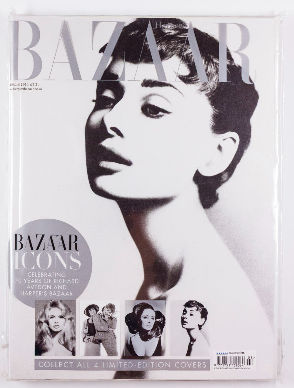 Audrey Hepburn AVEDON Kurkova HARPERS March 2014 Rosie Huntington Whiteley SOFIA