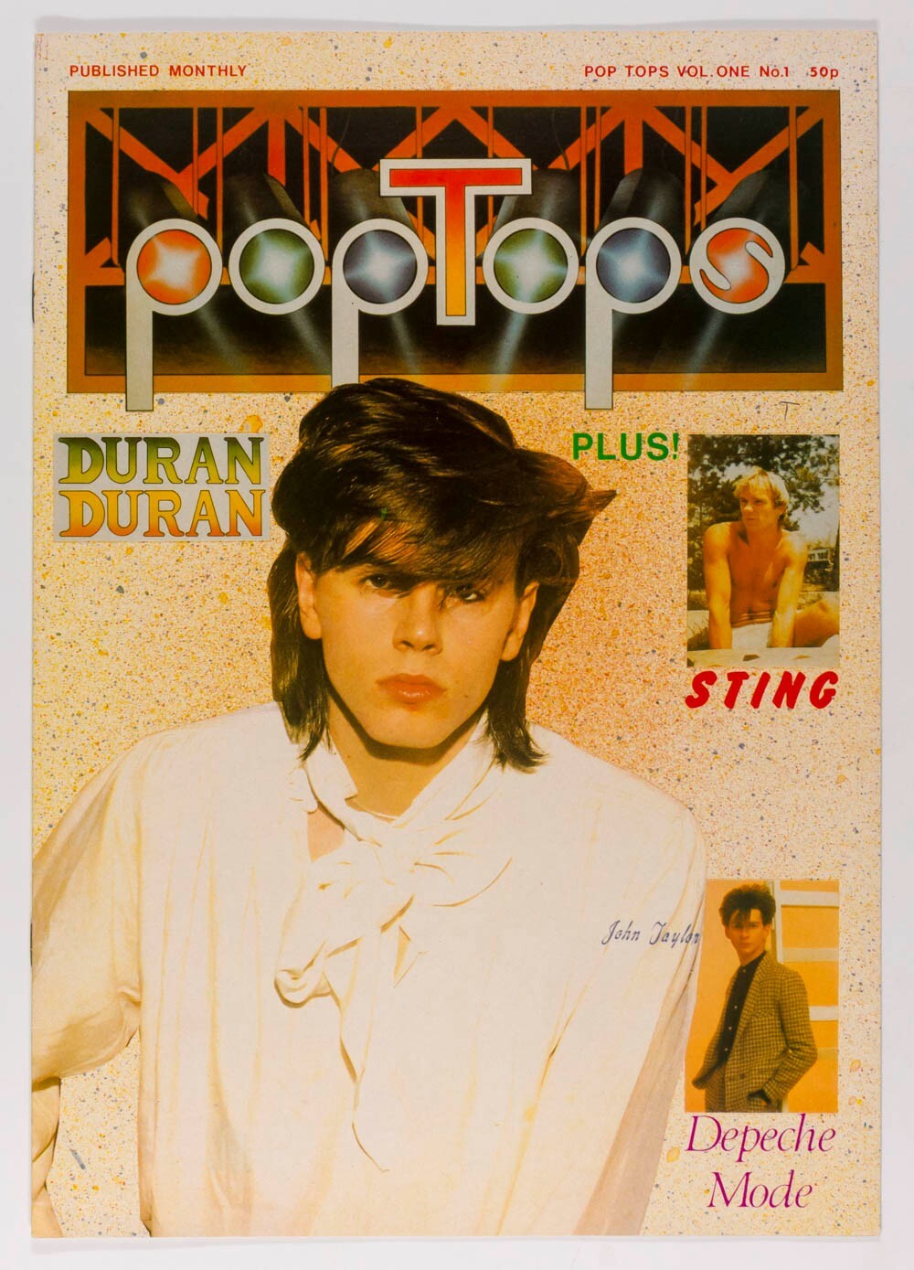 John Taylor DURAN POSTER Depeche Mode POPTOPS magazine 1981 Sting SHEENA EASTON
