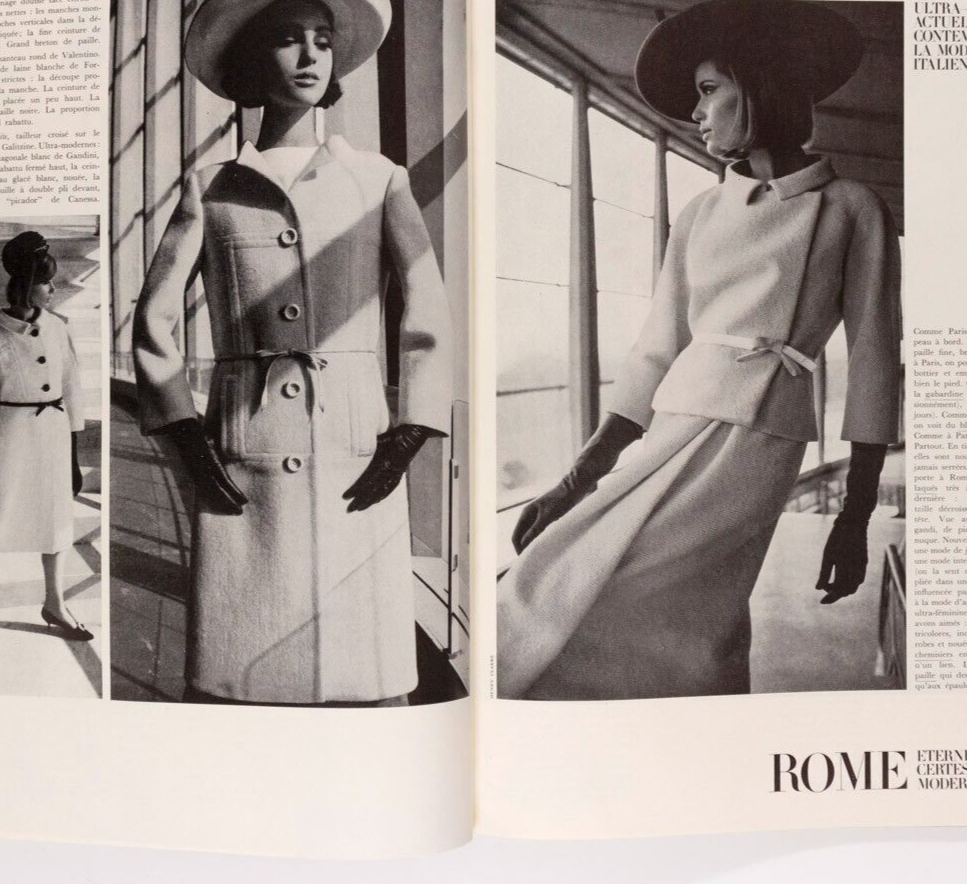 Tania Mallett USTINOV Fiona Campbell-Walter PARIS VOGUE 1964 Givenchy BALENCIAGA