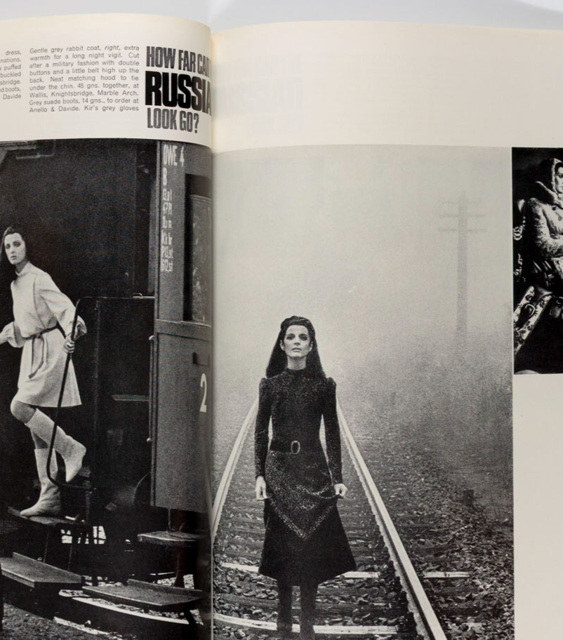 SHARON TATE Celia Hammond HELMUT NEWTON Vogue December 1966 RUSSIA Bailey VENICE