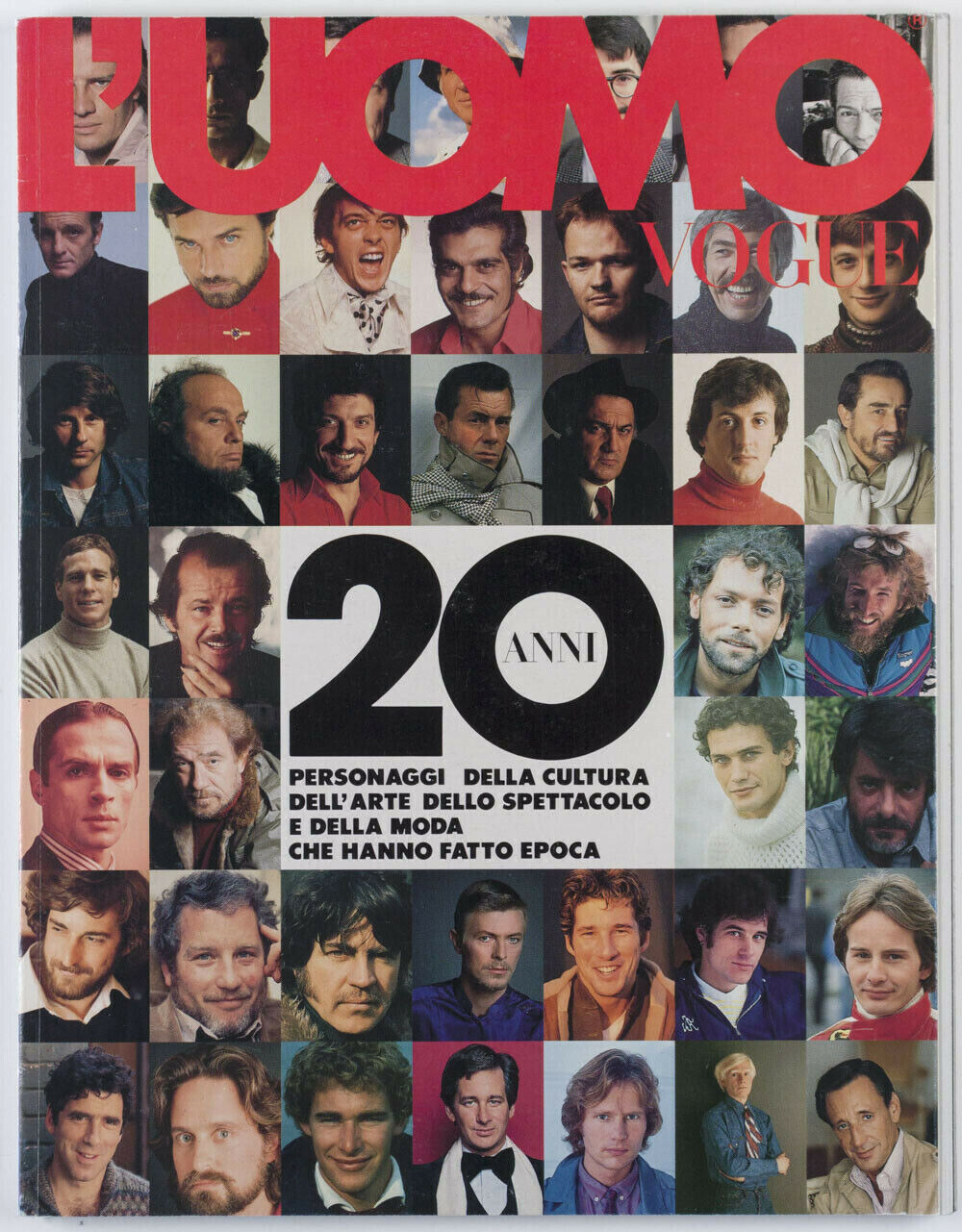 Helmut Berger NEWTON Bowie WARHOL Frank Zappa DAVID HEMMINGS Sting L'U –  ELEGANTLY PAPERED Vintage Fashion Magazines