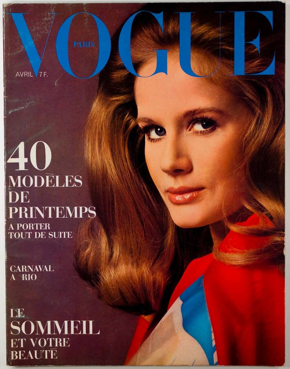 Dominique Sanda RIO CARNIVAL Beauty PRET-A-PORTER Spring 1969 French PARIS VOGUE