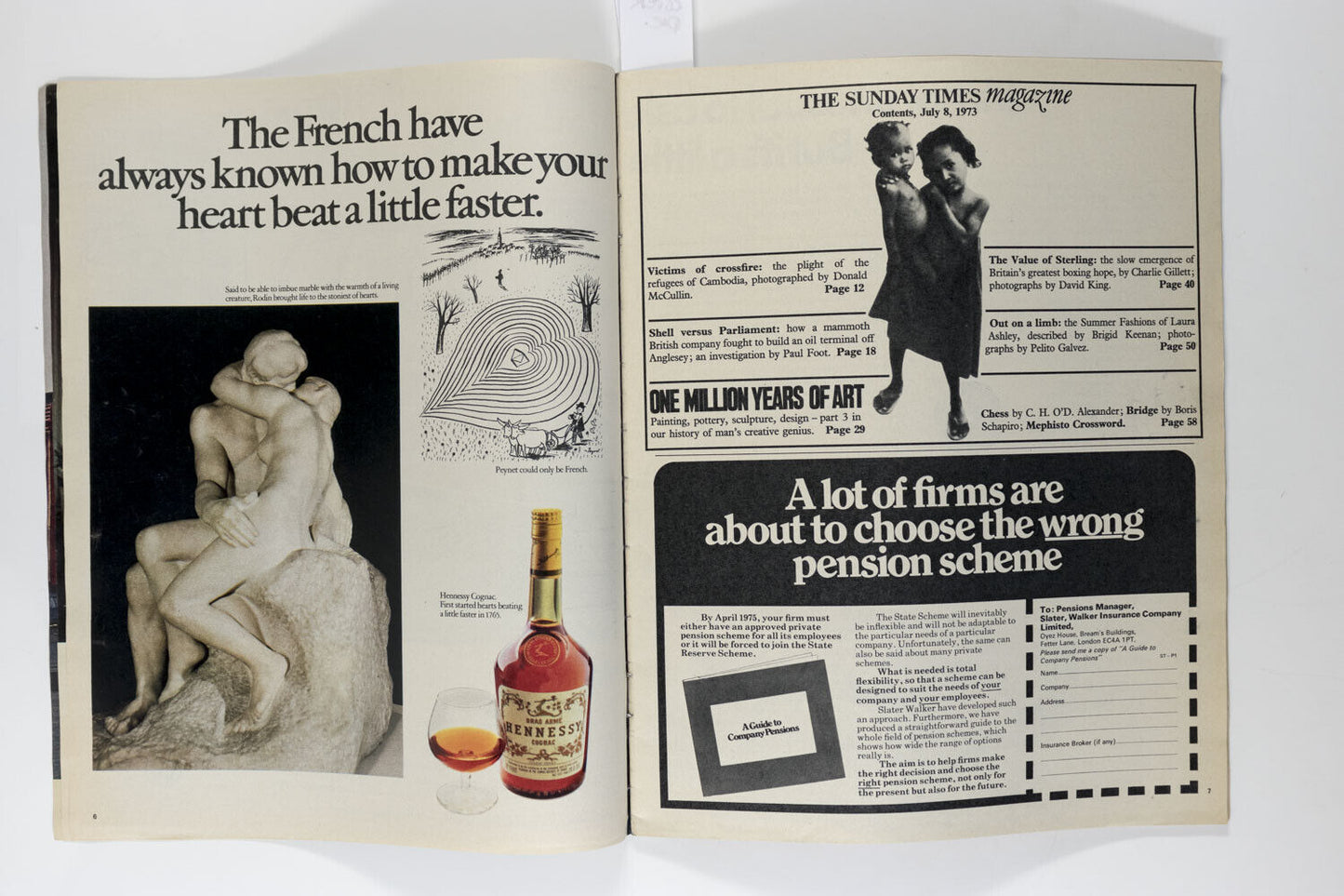 DON McCULLIN Cambodia LAURA ASHLEY Charlie Gillett SUNDAY TIMES magazine 1973 UK