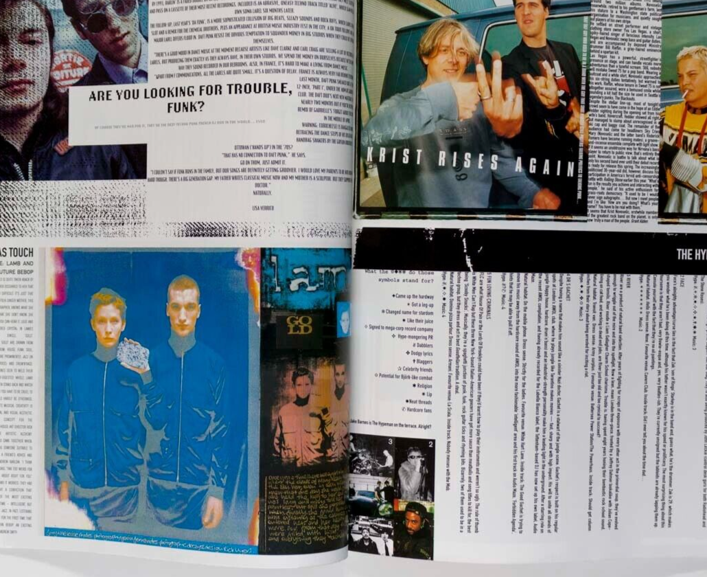BLUR Daft Punk LEIGH BOWERY Blah Magazine  # 1 PRODIGY Iggy Pop DIESEL Beck 1996