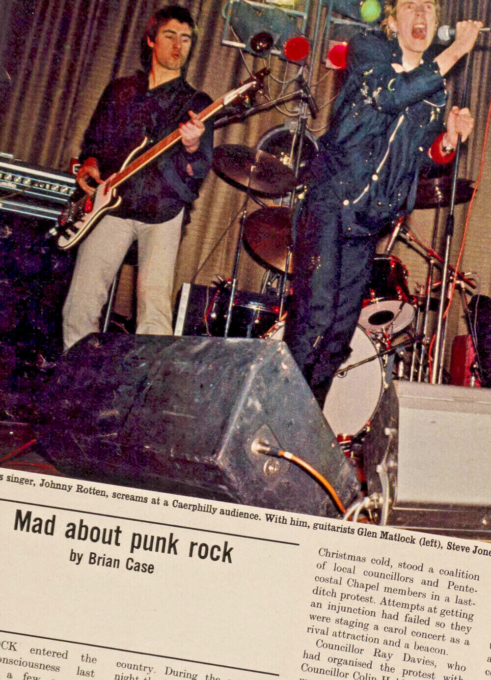 PUNK ROCK Sex Pistols MALCOLM McLAREN Johnny Rotten JOHN LYDON Observer magazine