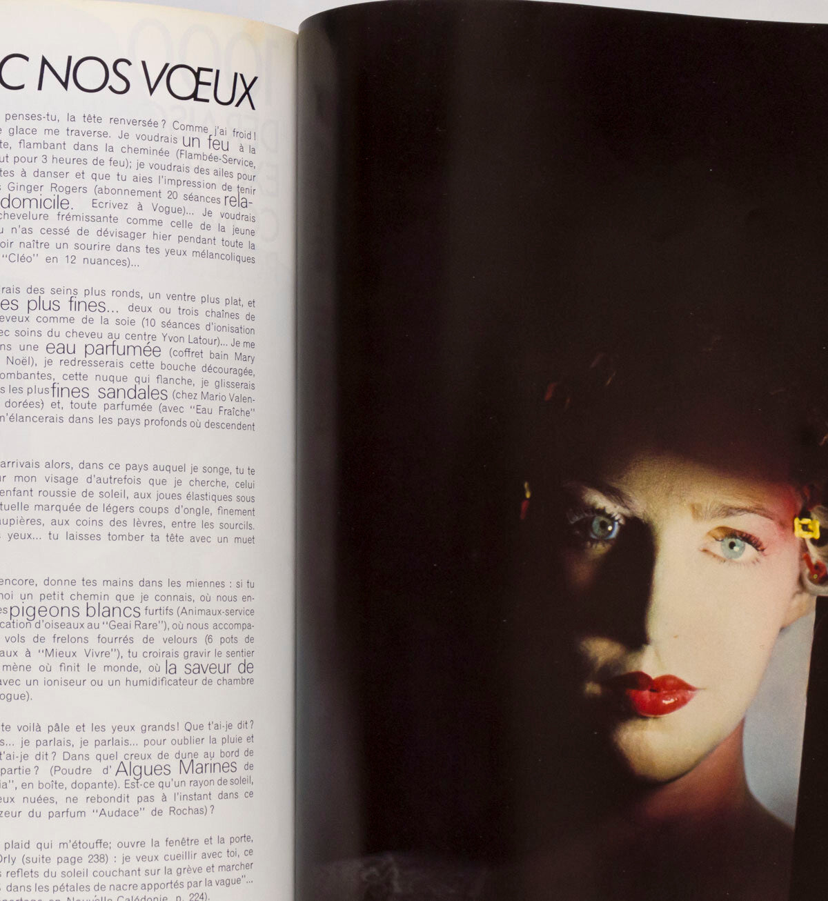 PARIS VOGUE par by MARLENE DIETRICH Helmut Newton GUY BOURDIN magazine 1974 Xmas