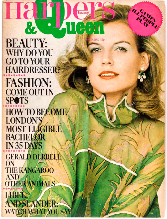ZANDRA RHODES Helmut Newton FREDERICK FORSTYTH Anna Wintour HARPER'S June 1972