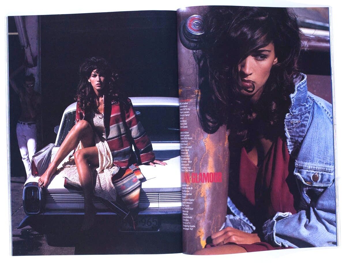 SEAN YOUNG Johnny Depp MARK BORTHWICK Pam Hogg DV8 ELLE MAGAZINE AUGUST 1990