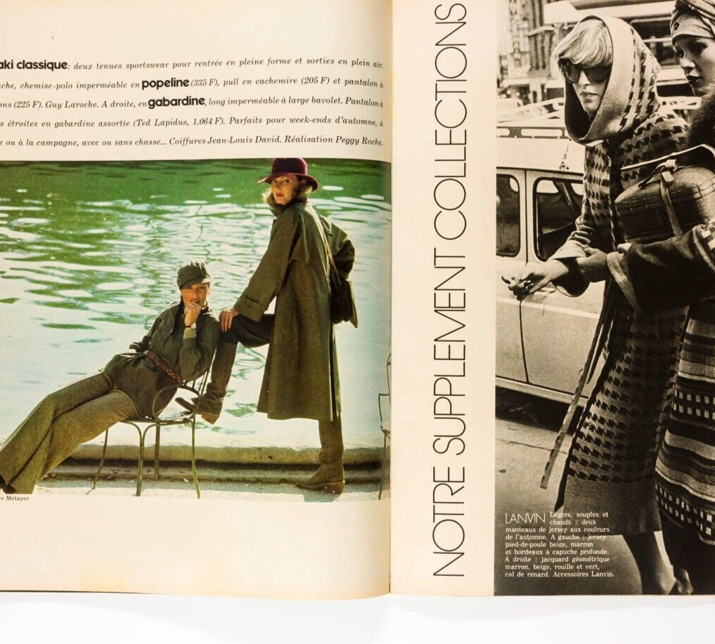 OLIVIERO TOSCANI Elle magazine FRANCE Sep 1975 Courreges DEPARDIEU Knapp PICASSO