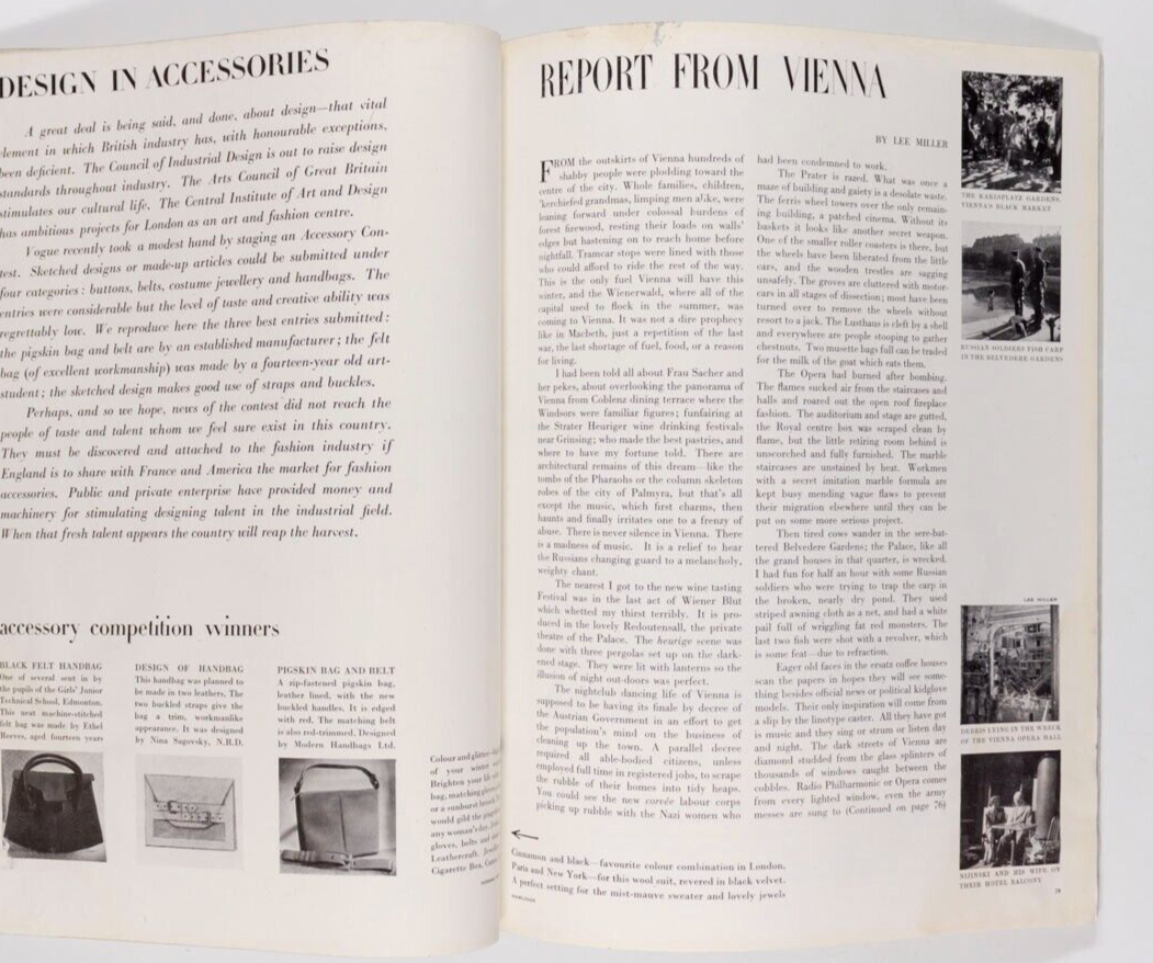Norman Parkinson 1st Vogue LEE MILLER Vienna CECIL BEATON Rene Bouche WWII Paris