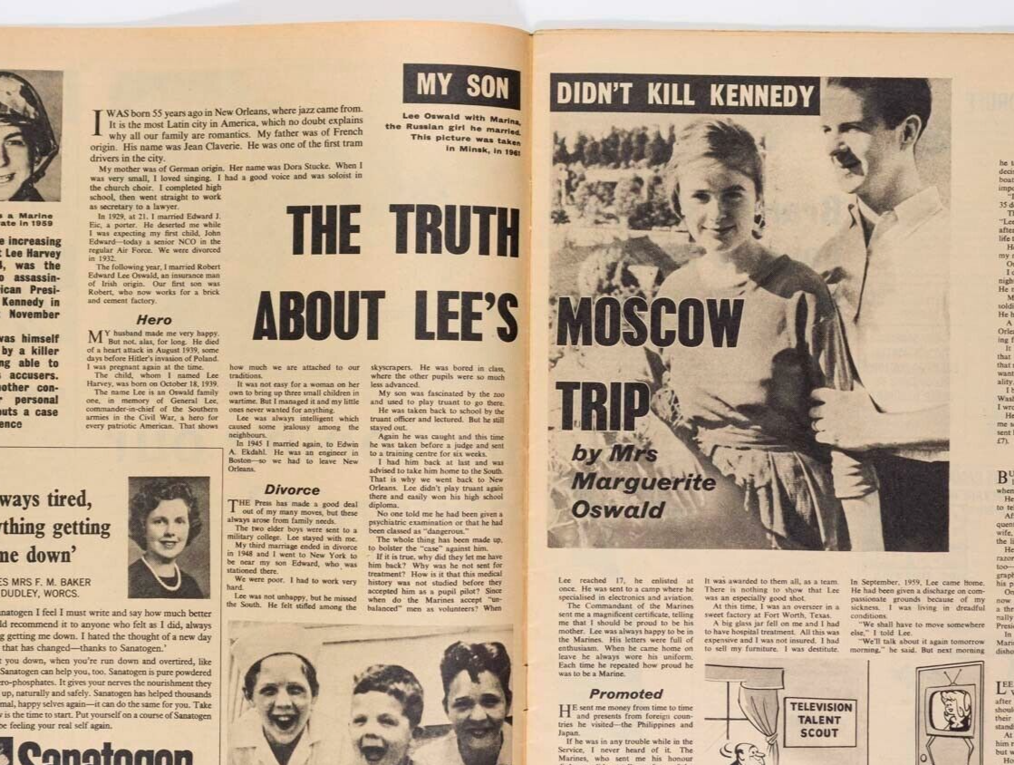 Rolling Stones NORMAN PARKINSON Harry Corbett LEE HARVEY OSWALD Titbits magazine