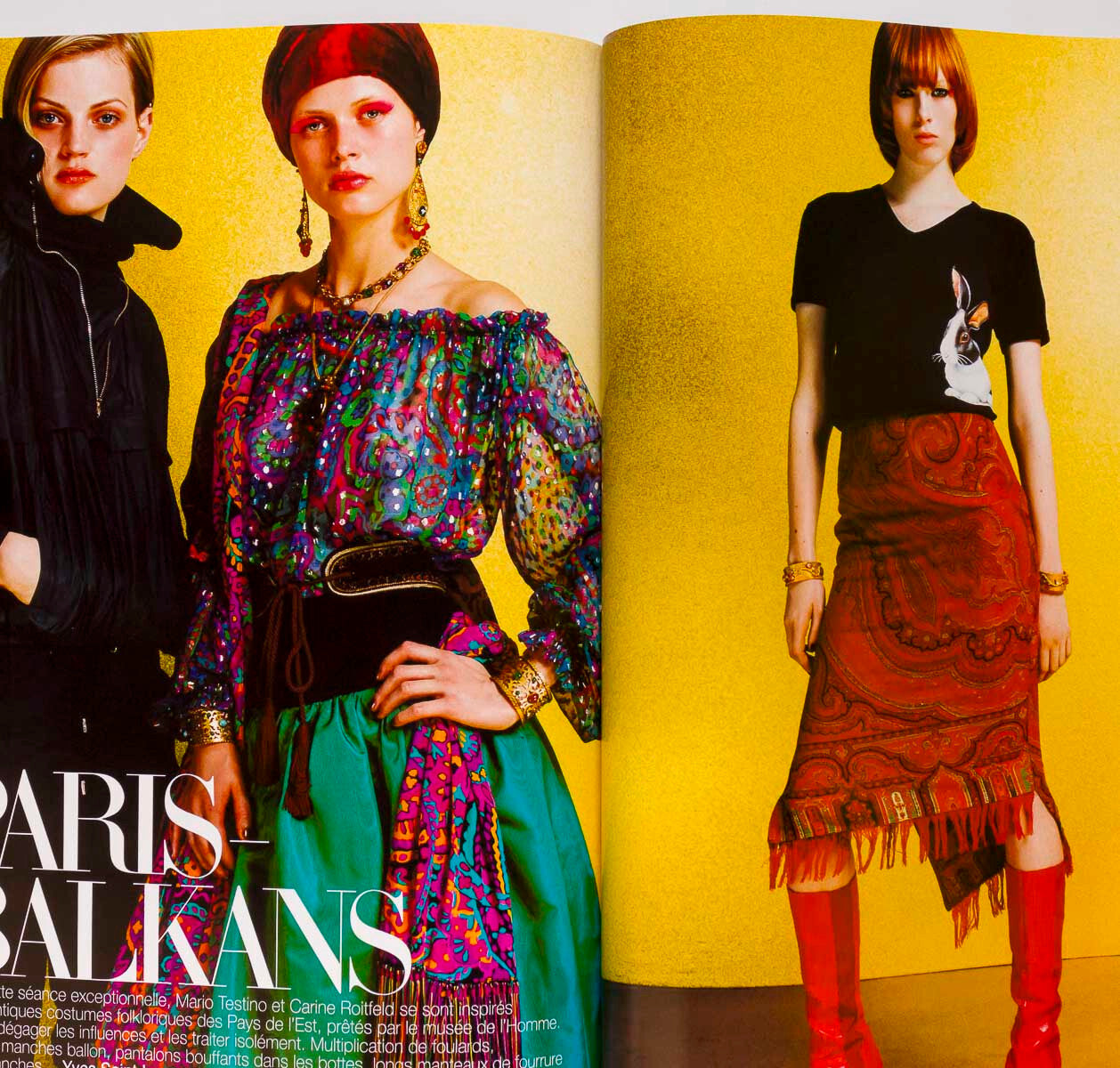 Molly Sims MYLENE FARMER Sofia Coppola DEVON AOKI Paris Vogue magazine Sept 1999