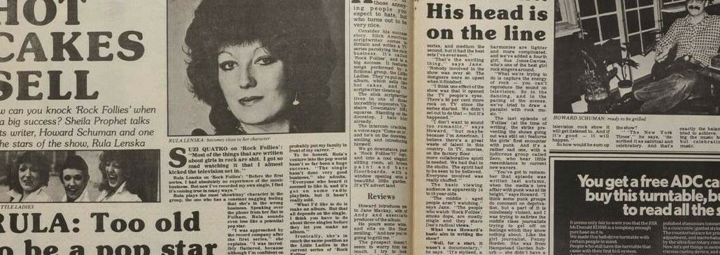 MARC BOLAN Sex Pistols JAMIE REID Boz Scaggs RULA LENSKA Record Mirror magazine