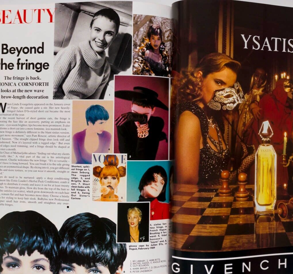 Tatjana Patitz NAOMI CAMPBELL Monica Bellucci VOGUE 1989 Nancy Reagan BLUMENFELD