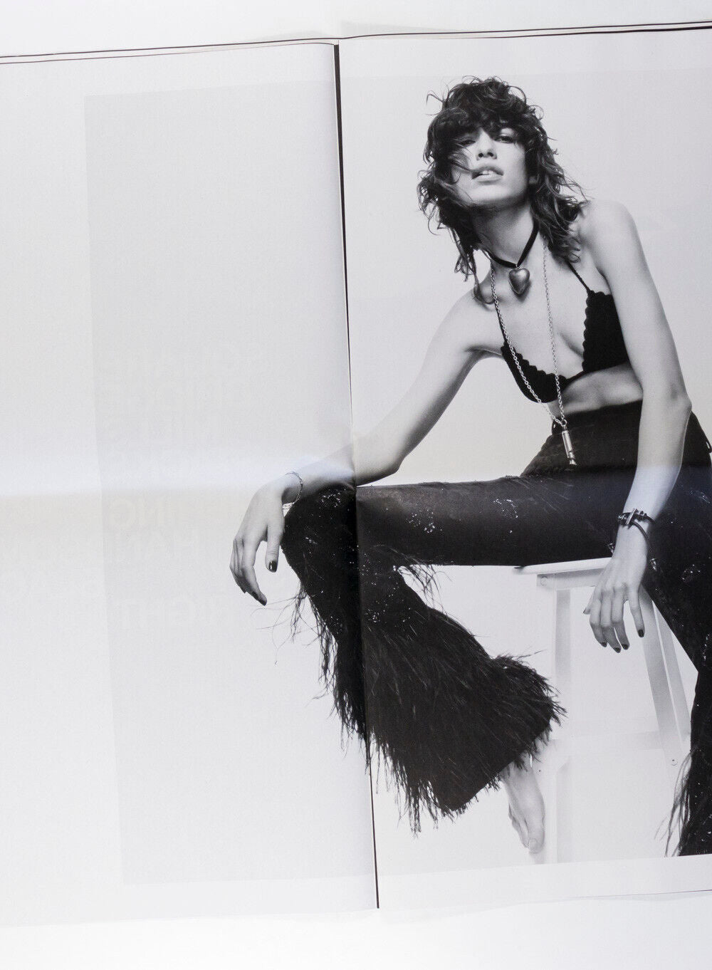 MICA ARGANARAZ Jerry Hall SAINT LAURENT lookbook magazine ANTHONY VACCARELLO 22