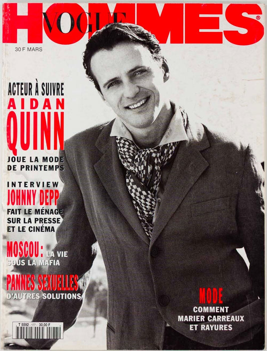 Aidan Quinn JOHNNY DEPP Ellen Von Unwerth VOGUE HOMMES March 1995 Bill Gates VTG