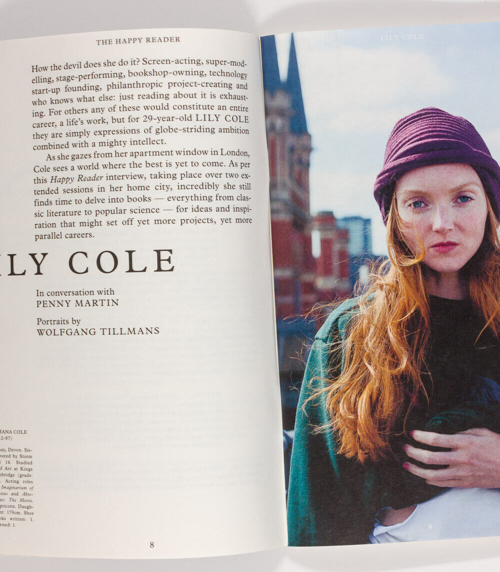 LILY COLE Penny Martin WOLFGANG TILLMANS The Happy Reader magazine 2017 Bookish