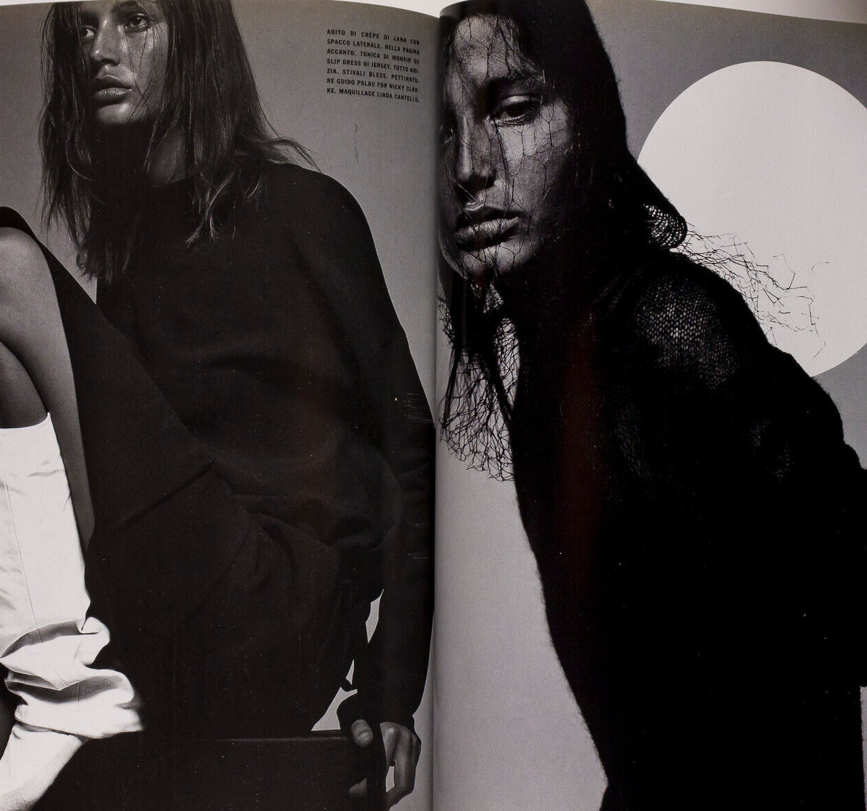 Maggie Rizer CHRISTINA RICCI Gisele VOGUE ITALY 1998 Angela Lindvall BRIGET HALL