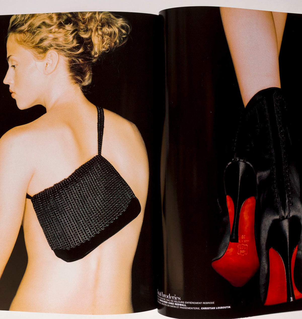 KATE MOSS Lady Diana RUPERT EVERETT Manolo Blahnik PARIS VOGUE 1997 October MODE