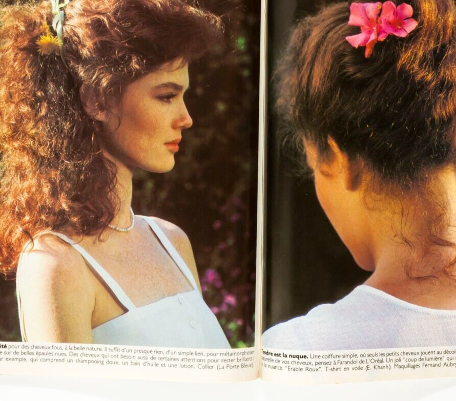 Catherine Oxenberg HANS FEURER Azzedine Alaia SACHA VAN DORSSEN vtg MARIE CLAIRE
