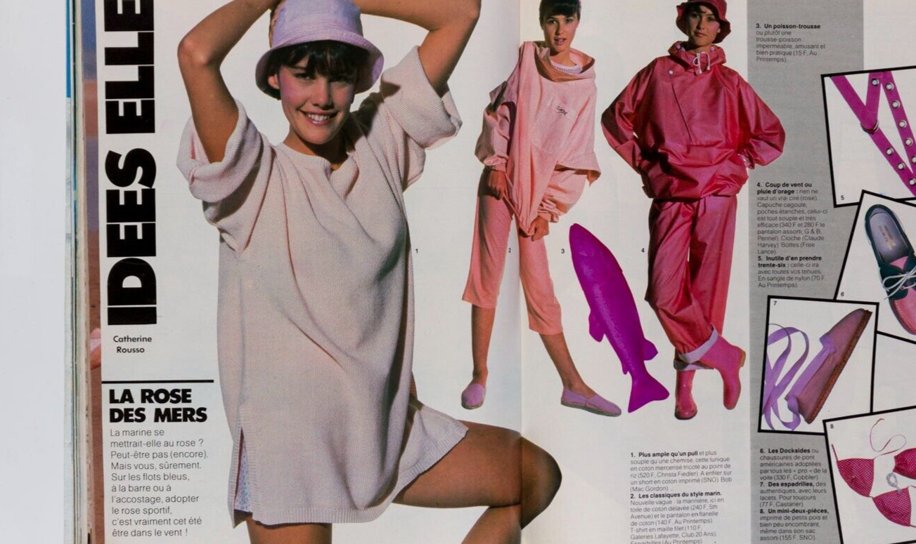 ANETTE STAI Jeremy Irons JOHNNY HALLYDAY Jamie Lee Curtis YANNICK Gruau ELLE vtg