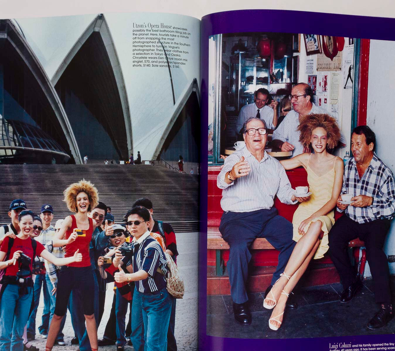 Kylie Bax DAMIEN HIRST Lachlan Murdoch VOGUE AUSTRALIA August 1997 Stiletto VTG