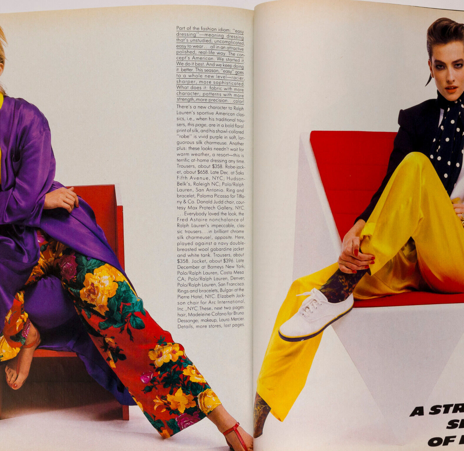 TATJANA PATITZ Deborah Turbeville KELLY LEBROCK Vogue 1985 Ungaro JAPAN Picasso