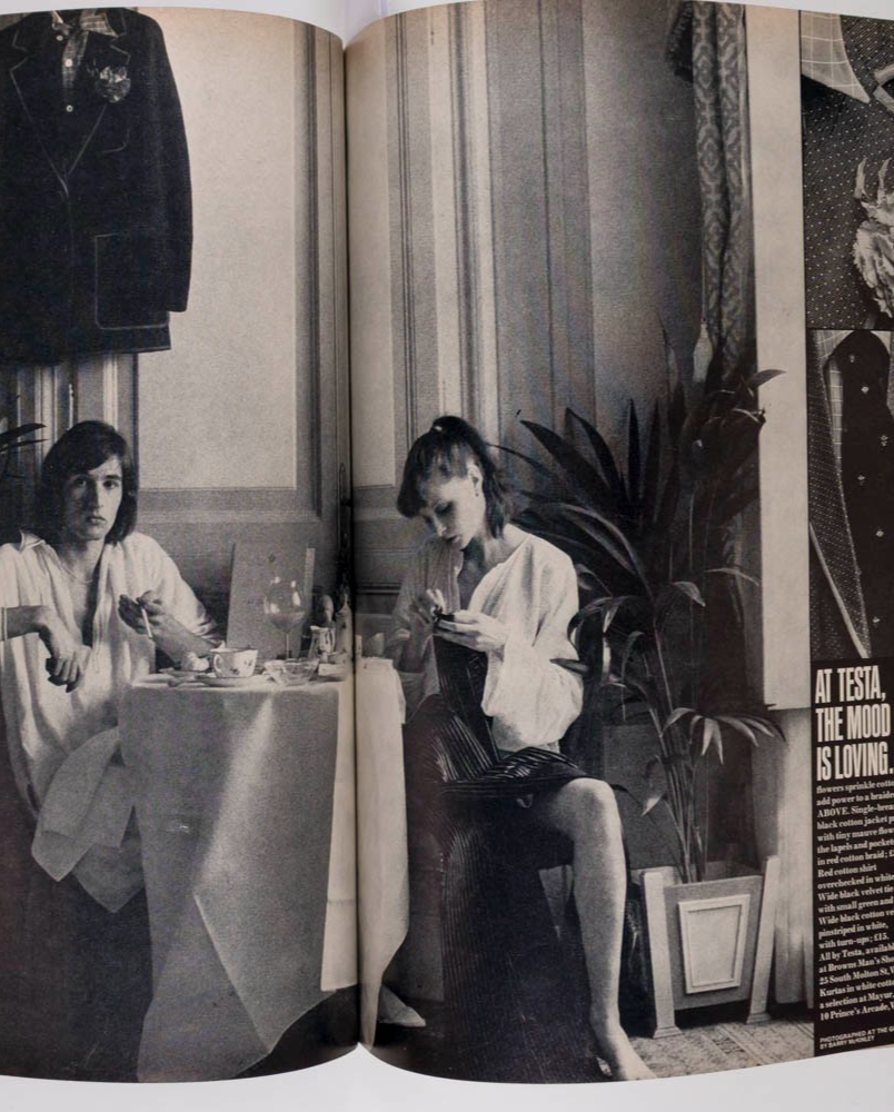 MARSHA HUNT Thea Porter ANNA WINTOUR Harpers & Queen 1972 April RICHARD ELY Nott
