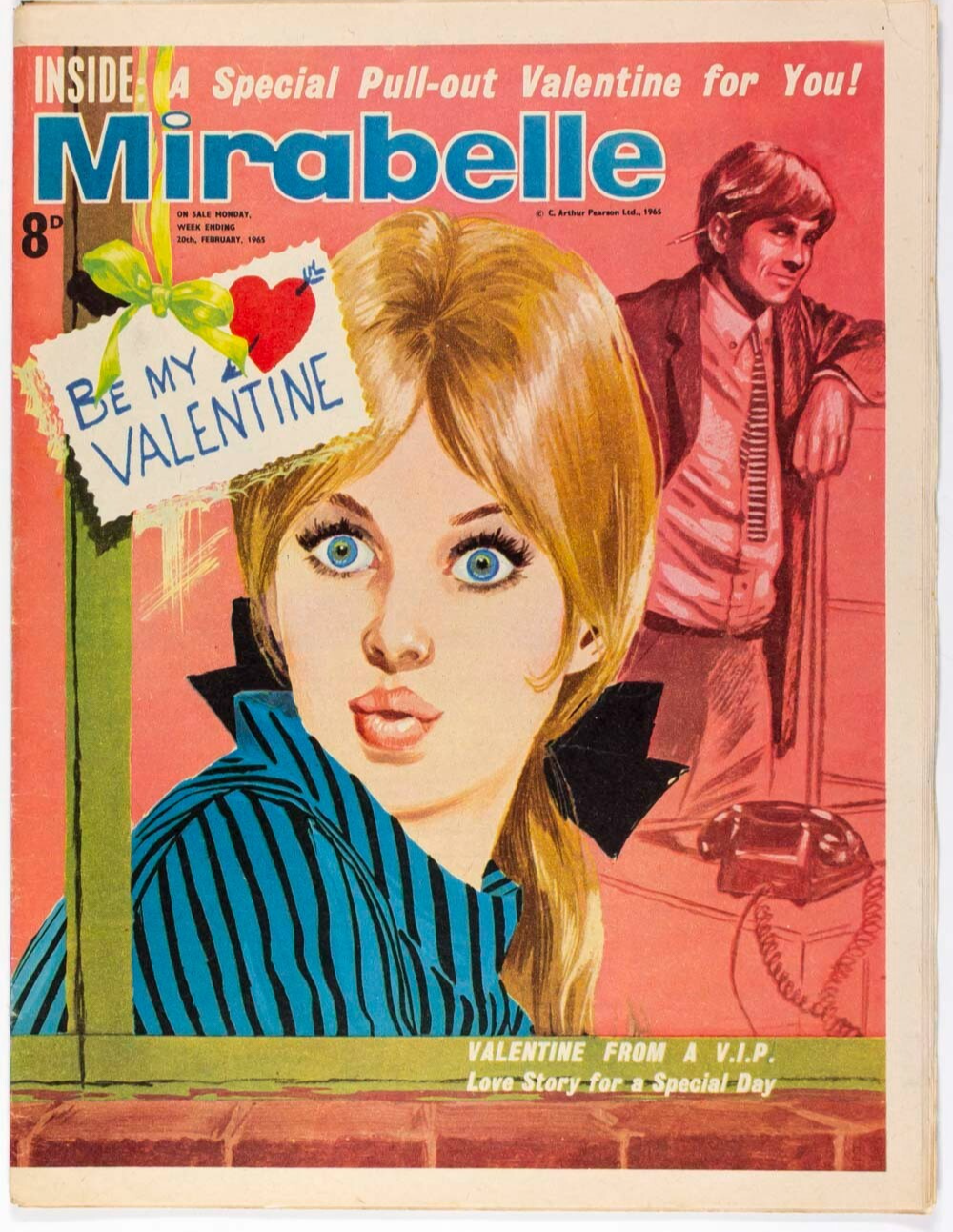 Be My Valentine GEORGIE FAME Twinkle MIRABELLE magazine February 1965 Hilton VTG
