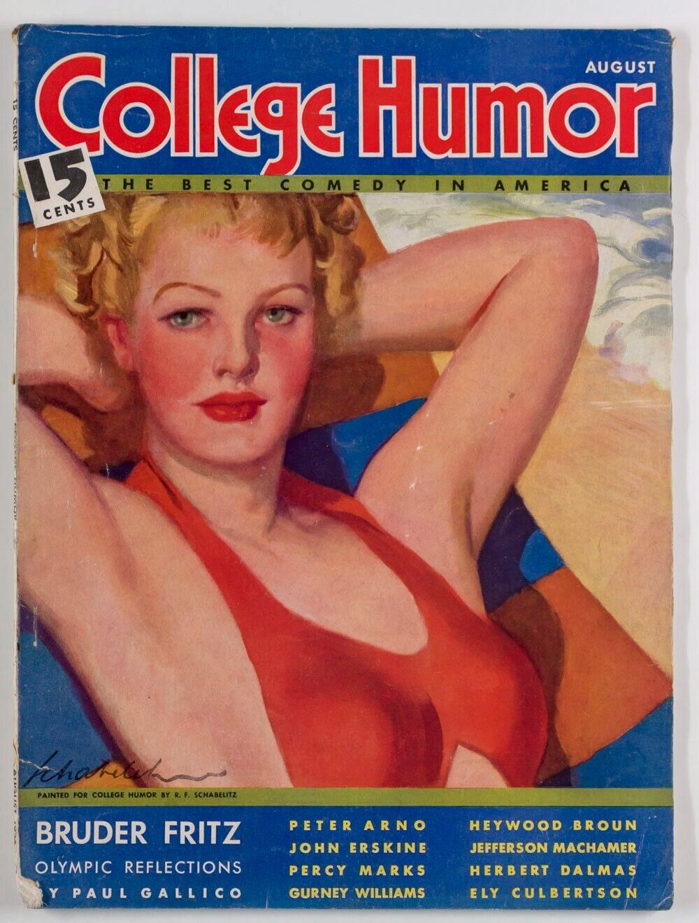 Peter Arno JEFFERSON MACHAMER Ely Culbertson COLLEGE HUMOR August 1935 Gallico