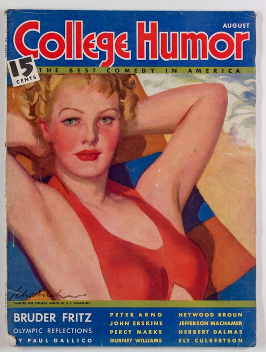 Peter Arno JEFFERSON MACHAMER Ely Culbertson COLLEGE HUMOR August 1935 Gallico