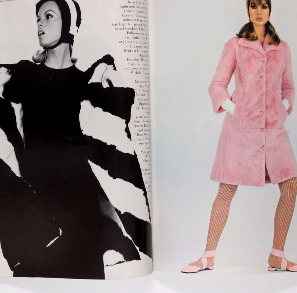 Jean Shrimpton GUY BOURDIN Helmut Newton PARIS VOGUE August 1965 Dali YSL Goya