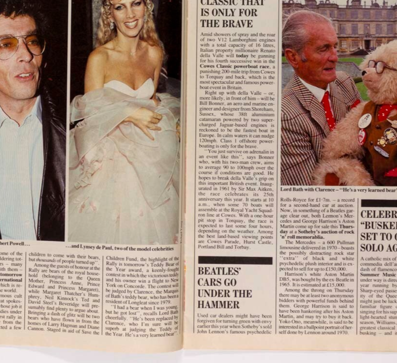 Roman Polanski KINGSTON LACY Lynsey de Paul TELEGRAPH magazine RICHARD NOBLE vtg