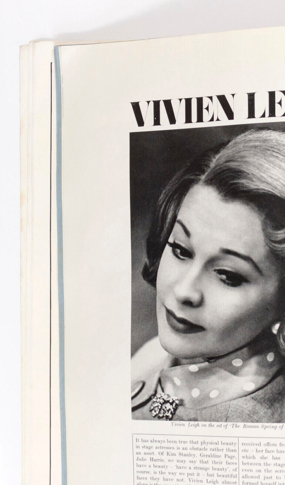 Vivien Leigh HELMUT NEWTON Tippi Hedren DIOR Charlie Chaplin QUEEN MAGAZINE vtg