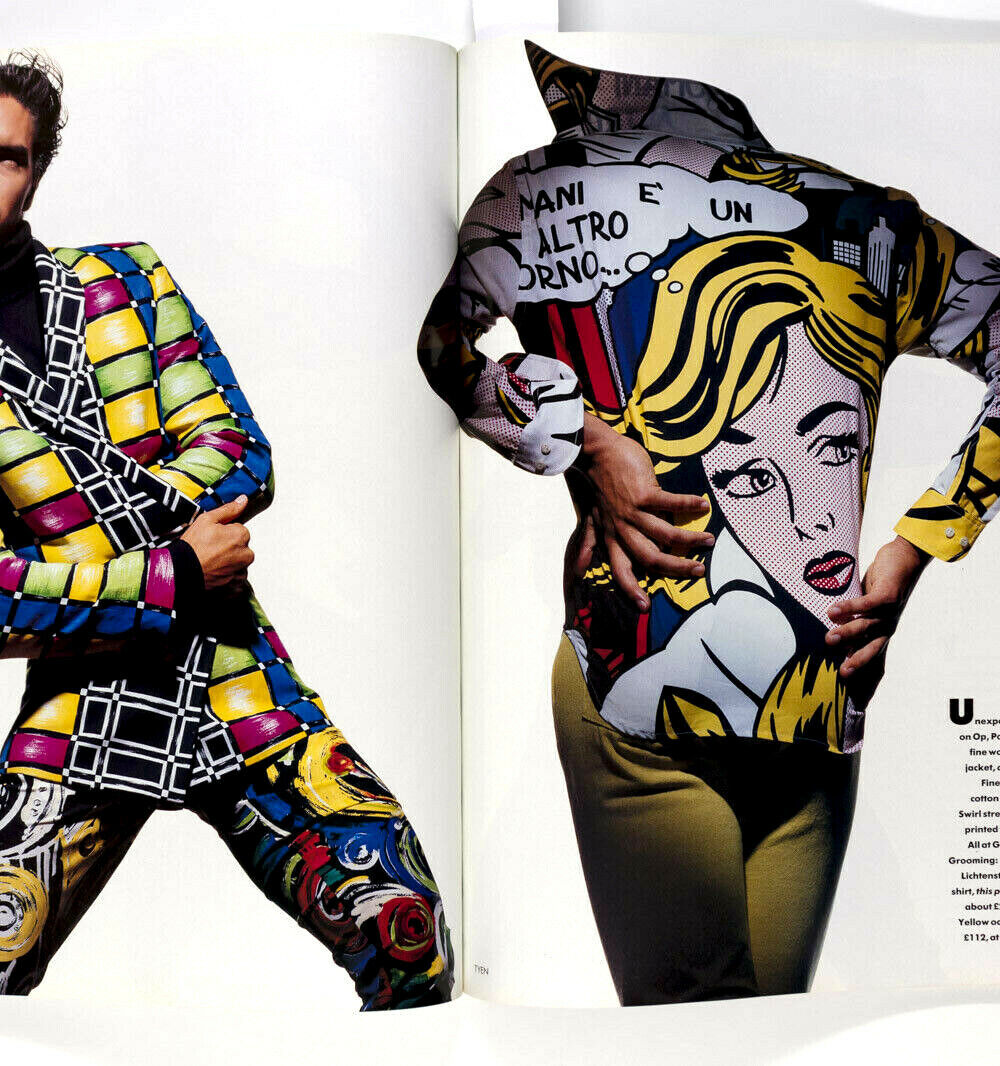 Linda Evangelista HELENA CHRISTENSEN Marcus Schenkenberg UK Vogue February 1991