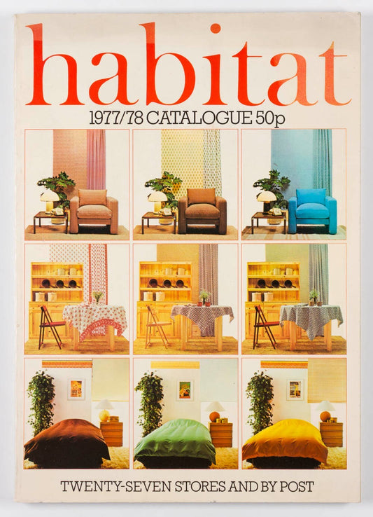 HABITAT  1977 catalogue COTTAGECORE magazine DESIGN Magistretti chair VTG Conran