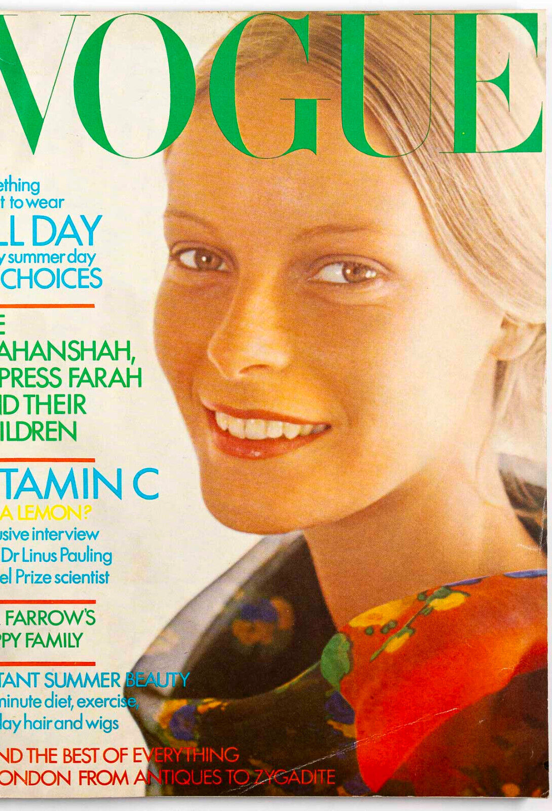 Mona Kristensen MIA FARROW Maudie James KANSAI YAMAMOTO Barry Lategan IRAN Vogue