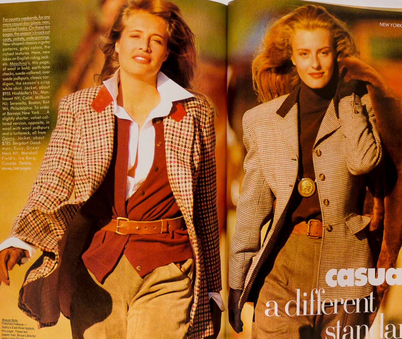 Cindy Crawford MOLLY RINGWALD Emily Lloyd VOGUE Sept 1987 US Evangelista PATITZ