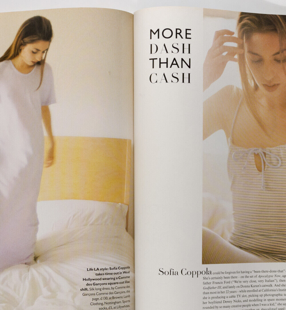 KATE MOSS Sofia Coppola JUERGEN TELLER Amber Valletta ROLEX Vogue UK August 1994