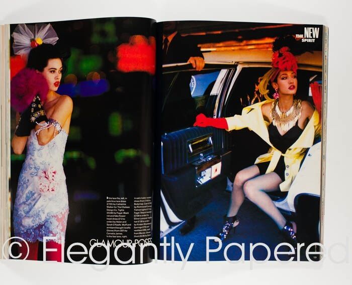 Holly Hunter DANIEL DAY LEWIS Oliviero Toscani CDG Lacroix ~ Elle 1998 April VTG