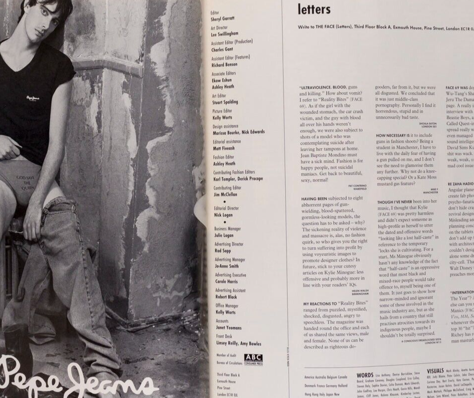 Winona Ryder PEDRO ALMODOVAR Holly Woodlawn THE FACE magazine VAUGHAN WILLIAMS