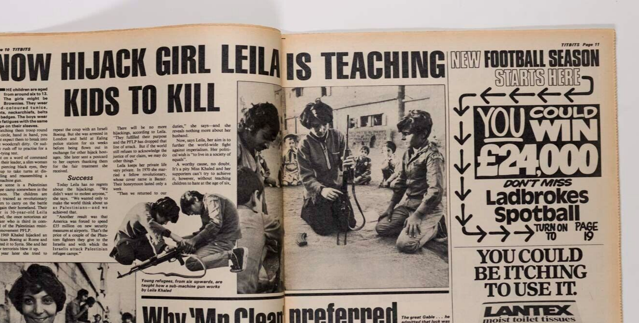 JACQUELINE BISSET Leila Khaled LINA MAGNANI Kenneth Passingham TITBITS magazine