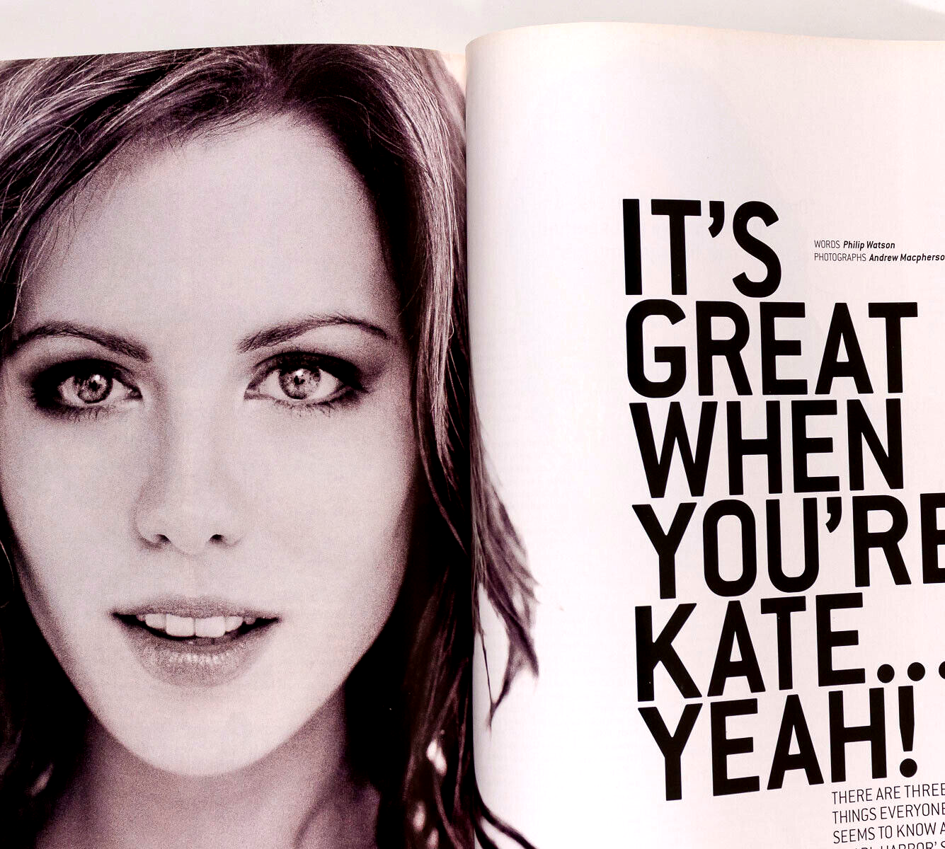 KATE BECKINSALE Lisa Snowdon BOB DYLAN Esquire June 2001 Alice Evans JAKE ARNOTT