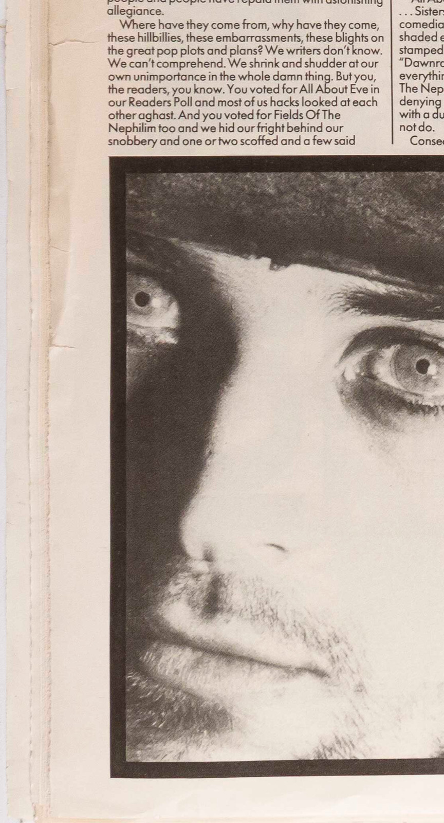 Fields of The Nephilim GOTH George Michael MELODY MAKER MAGAZINE January 16 1988
