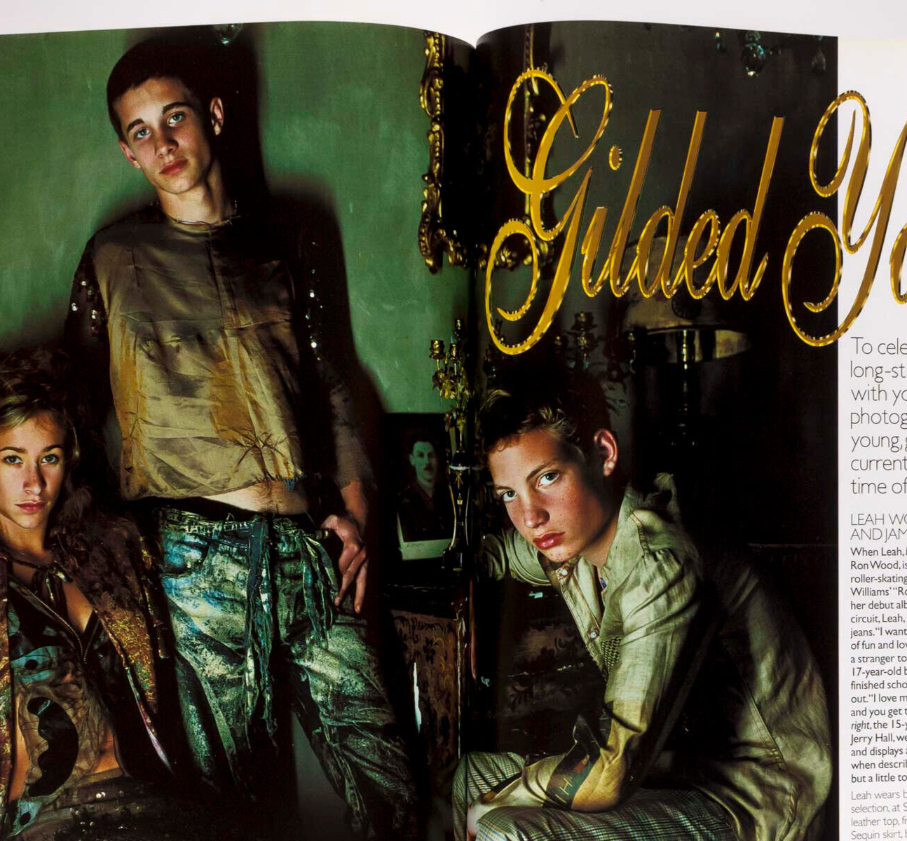 KATE MOSS Corinne Day GALLIANO Alexander McQueen DIOR Guy Bourdin GOLD VOGUE vtg
