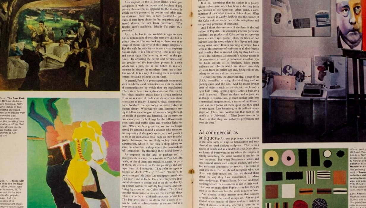 ROY LICHTENSTEIN Sarah Miles PATRICK WARD SUNDAY TIMES 1964 Peter Blake POALOZZI