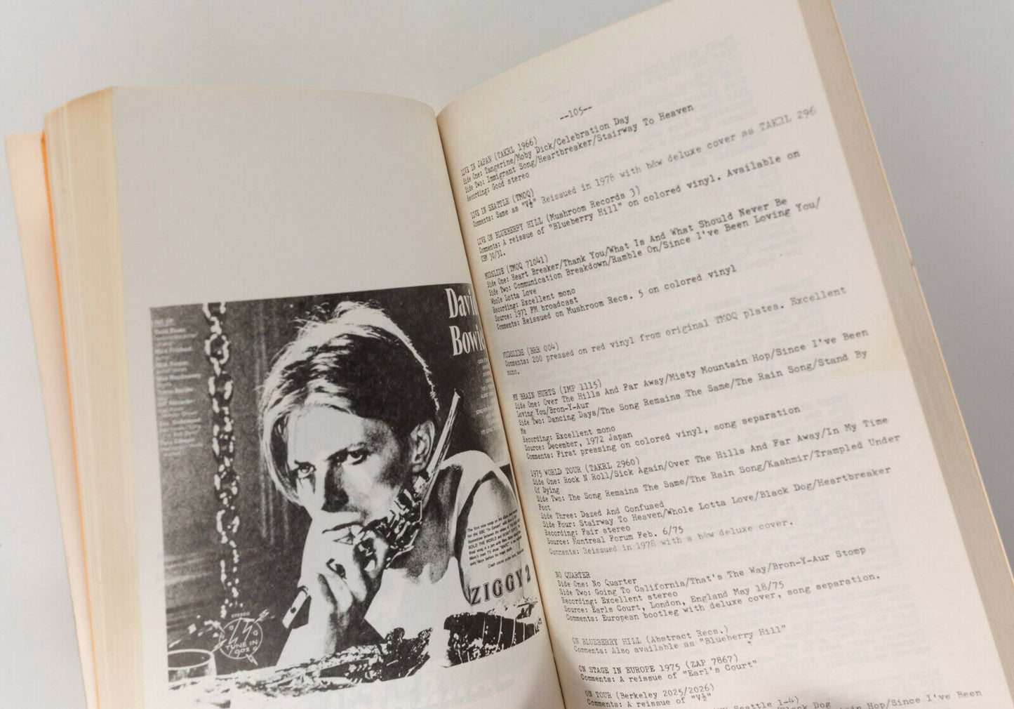 RODNEY BOWES Bootleg listings BOOK magazine HOT WACKS VII No.8 1980 punk HENDRIX