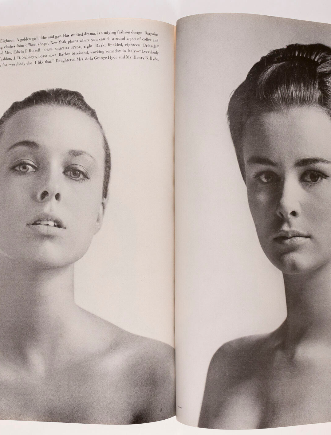 Brigitte Bauer JEAN SHRIMPTON Penn VOGUE January 1965 Pucci NORMAN PARKINSON vtg