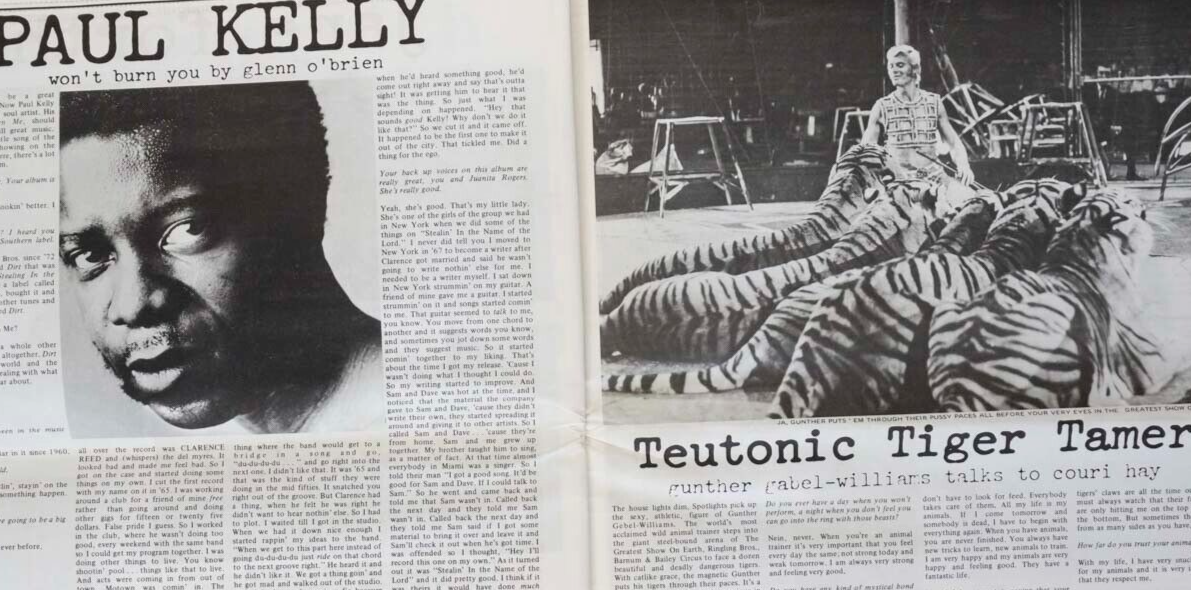 AMANDA LEAR Uschi BOWIE Fran Lebowitz IGGY Jane Forth STEPHEN BURROWS  Interview