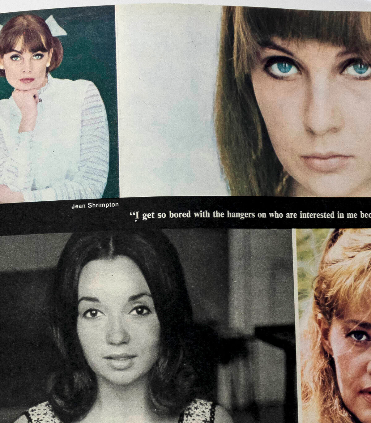 CHRISSIE SHRIMPTON Jean JACKIE COLLINS Jeanne Moreau BB Woman's Mirror magazine